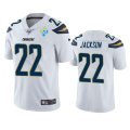 Wholesale Cheap Los Angeles Chargers #22 Justin Jackson White 60th Anniversary Vapor Limited NFL Jersey
