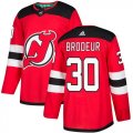 Wholesale Cheap Adidas Devils #30 Martin Brodeur Red Home Authentic Stitched Youth NHL Jersey