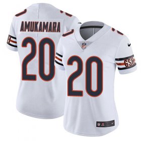 Wholesale Cheap Nike Bears #20 Prince Amukamara White Women\'s Stitched NFL Vapor Untouchable Limited Jersey