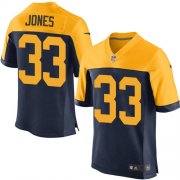 Wholesale Cheap Nike Packers #33 Aaron Jones Navy Blue Alternate Men's Stitched NFL New Elite Jersey