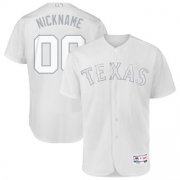 Wholesale Cheap Texas Rangers Majestic 2019 Players' Weekend Flex Base Authentic Roster Custom Jersey White