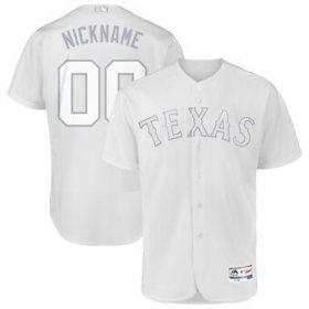Wholesale Cheap Texas Rangers Majestic 2019 Players\' Weekend Flex Base Authentic Roster Custom Jersey White
