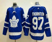 Wholesale Cheap Men's Toronto Maple Leafs #34 Joe Thornton Royal Blue Adidas Stitched NHL Jersey