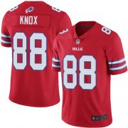 Wholesale Cheap Nike Bills #88 Dawson Knox Red Men's Stitched NFL Limited Rush Jersey