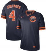 Wholesale Cheap Nike Astros #4 George Springer Navy Authentic Cooperstown Collection Stitched MLB Jersey