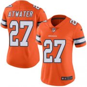 Wholesale Cheap Nike Broncos #27 Steve Atwater Orange Women's Stitched NFL Limited Rush Jersey