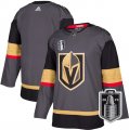 Wholesale Cheap Men's Vegas Golden Knights Blank Gray 2023 Stanley Cup Final Stitched Jersey