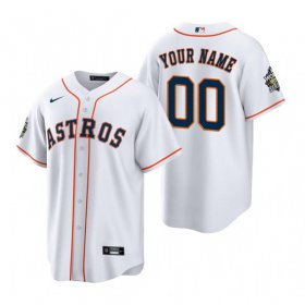 Wholesale Cheap Men\'s Houston Astros ACTIVE PLAYER Custom White 2022 World Series Home Stitched Baseball Jersey