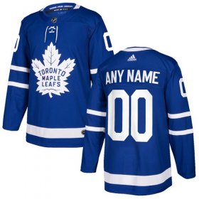 Wholesale Cheap Men\'s Adidas Maple Leafs Personalized Authentic Royal Blue Home NHL Jersey