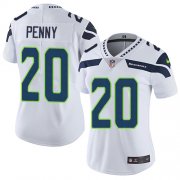 Wholesale Cheap Nike Seahawks #20 Rashaad Penny White Women's Stitched NFL Vapor Untouchable Limited Jersey