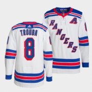 Wholesale Cheap Men Adidas New York Rangers #8 Jacob Trouba White Home Stitched NHL Jersey
