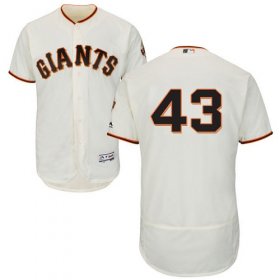 Wholesale Cheap Giants #43 Dave Dravecky Cream Flexbase Authentic Collection Stitched MLB Jersey