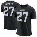Wholesale Cheap Nike Jacksonville Jaguars #27 Leonard Fournette Dri-FIT Player Pride 3.0 Name & Number T-Shirt Black