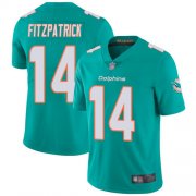 Wholesale Cheap Nike Dolphins #14 Ryan Fitzpatrick Aqua Green Team Color Men's Stitched NFL Vapor Untouchable Limited Jersey