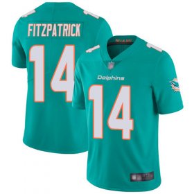 Wholesale Cheap Nike Dolphins #14 Ryan Fitzpatrick Aqua Green Team Color Men\'s Stitched NFL Vapor Untouchable Limited Jersey