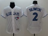 Wholesale Cheap Blue Jays #2 Troy Tulowitzki White Flexbase Authentic Collection Stitched MLB Jersey