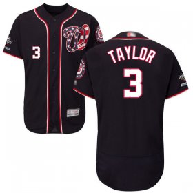 Wholesale Cheap Nationals #3 Michael Taylor Navy Blue Flexbase Authentic Collection 2019 World Series Champions Stitched MLB Jersey