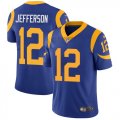 Wholesale Cheap Nike Rams #12 Van Jefferson Royal Blue Alternate Youth Stitched NFL Vapor Untouchable Limited Jersey