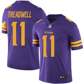 Wholesale Cheap Nike Vikings #11 Laquon Treadwell Purple Youth Stitched NFL Limited Rush Jersey