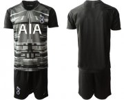 Wholesale Cheap Tottenham Hotspur Blank Black Goalkeeper Soccer Club Jersey