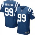 Wholesale Cheap Nike Colts #99 Justin Houston Royal Blue Team Color Men's Stitched NFL Elite Jersey
