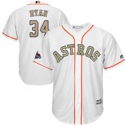 Wholesale Cheap Astros #34 Nolan Ryan White 2018 Gold Program Cool Base Stitched MLB Jersey