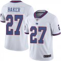 Wholesale Cheap Nike Giants #27 Deandre Baker White Men's Stitched NFL Limited Rush Jersey