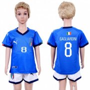 Wholesale Cheap Italy #8 Gagliardini Home Kid Soccer Country Jersey