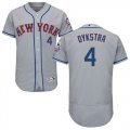 Wholesale Cheap Mets #4 Lenny Dykstra Grey Flexbase Authentic Collection Stitched MLB Jersey