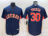 Wholesale Cheap Men's Houston Astros #30 Kyle Tucker Navy Blue Stitched MLB Cool Base Nike Jersey