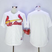 Wholesale Cheap Cardinals Blank White Cool Base Stitched MLB Jersey