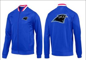 Wholesale Cheap NFL Carolina Panthers Team Logo Jacket Blue_1