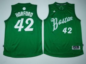 Wholesale Cheap Men\'s Boston Celtics #42 Al Horford adidas Green 2016 Christmas Day Stitched NBA Swingman Jersey