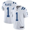 Wholesale Cheap Nike Colts #1 Pat McAfee White Men's Stitched NFL Vapor Untouchable Limited Jersey