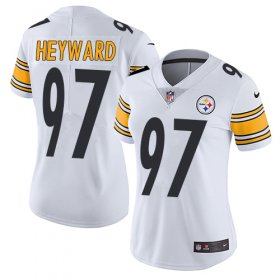 Wholesale Cheap Nike Steelers #97 Cameron Heyward White Women\'s Stitched NFL Vapor Untouchable Limited Jersey