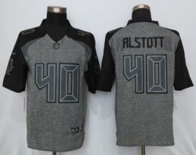 Wholesale Cheap Nike Buccaneers #40 Mike Alstott Gray Men\'s Stitched NFL Limited Gridiron Gray Jersey