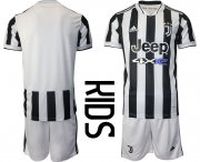Wholesale Cheap Youth 2021-2022 Club Juventus home white blank Adidas Soccer Jersey