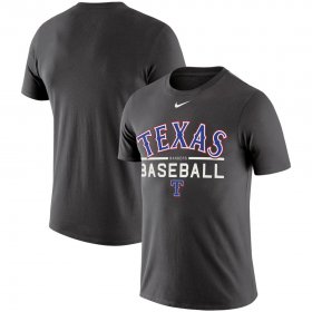 Wholesale Cheap Texas Rangers Nike Practice Performance T-Shirt Anthracite