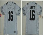 Wholesale Cheap Men's Ohio State Buckeyes #16 J.T. Barrett Gridiron Gray Stitched College Football Nike NCAA Jersey