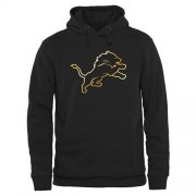 Wholesale Cheap Men's Detroit Lions Pro Line Black Gold Collection Pullover Hoodie
