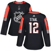 Wholesale Cheap Adidas Wild #12 Eric Staal Black 2018 All-Star Central Division Authentic Women's Stitched NHL Jersey