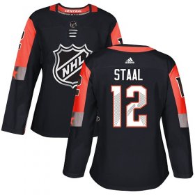 Wholesale Cheap Adidas Wild #12 Eric Staal Black 2018 All-Star Central Division Authentic Women\'s Stitched NHL Jersey