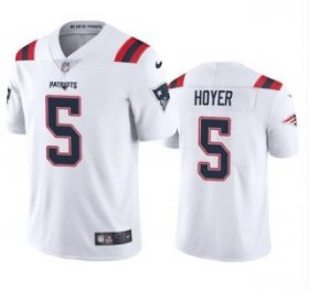 Wholesale Cheap Men\'s New England Patriots #5 Brian Hoyer White 2021 Vapor Untouchable Limited Stitched Jersey