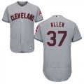 Wholesale Cheap Indians #37 Cody Allen Grey Flexbase Authentic Collection Stitched MLB Jersey