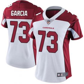 Wholesale Cheap Nike Cardinals #73 Max Garcia White Women\'s Stitched NFL Vapor Untouchable Limited Jersey