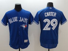 Wholesale Cheap Blue Jays #29 Joe Carter Blue Flexbase Authentic Collection Stitched MLB Jersey