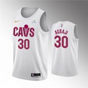 Wholesale Cheap Men's Cleveland Cavaliers #30 Ochai Agbaji White Association Edition Stitched Basketball Jersey