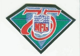 Wholesale Cheap Stitched NFL 75th Throwback Jersey Patch