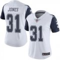 Wholesale Cheap Nike Cowboys #31 Byron Jones White Women's Stitched NFL Limited Rush Jersey