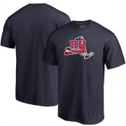 Wholesale Cheap Men's New York Giants NFL Pro Line by Fanatics Branded Navy Banner State T-Shirt